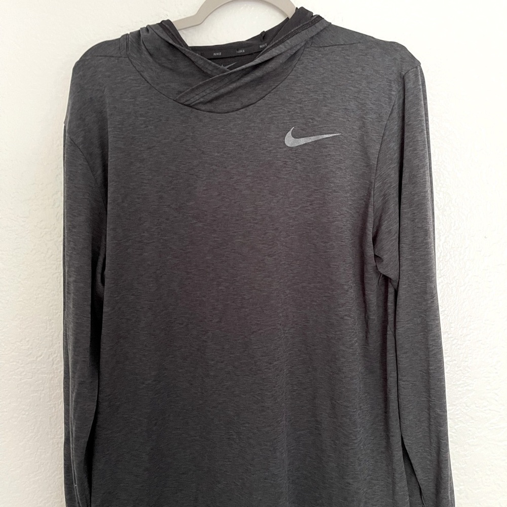 Nike Dri Fit Hoodie - Charcoal Gray - Men’s Large